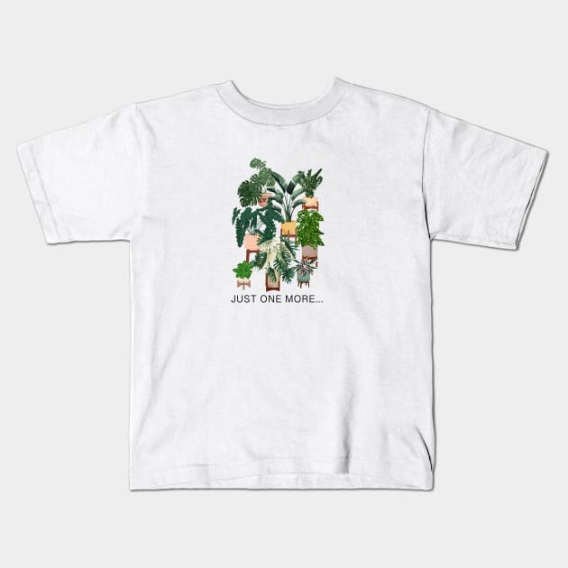 Just one more plant 2 Kids T-Shirt by Gush Art Studio 1